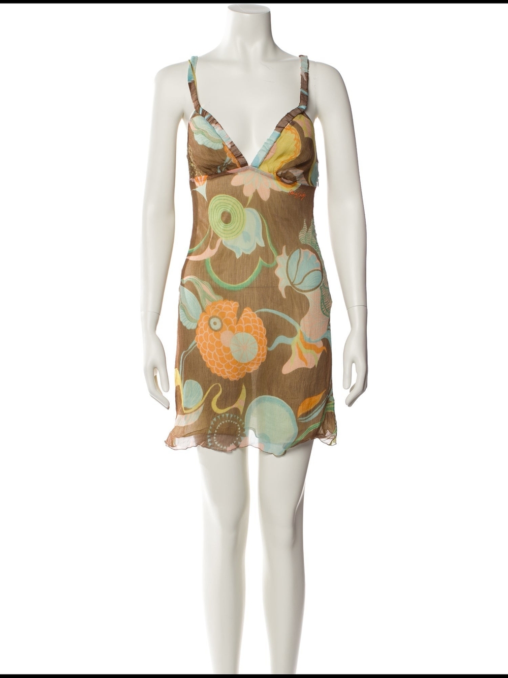 Vintage Miss Sixty 100% Silk Mini Dress | Y2K
